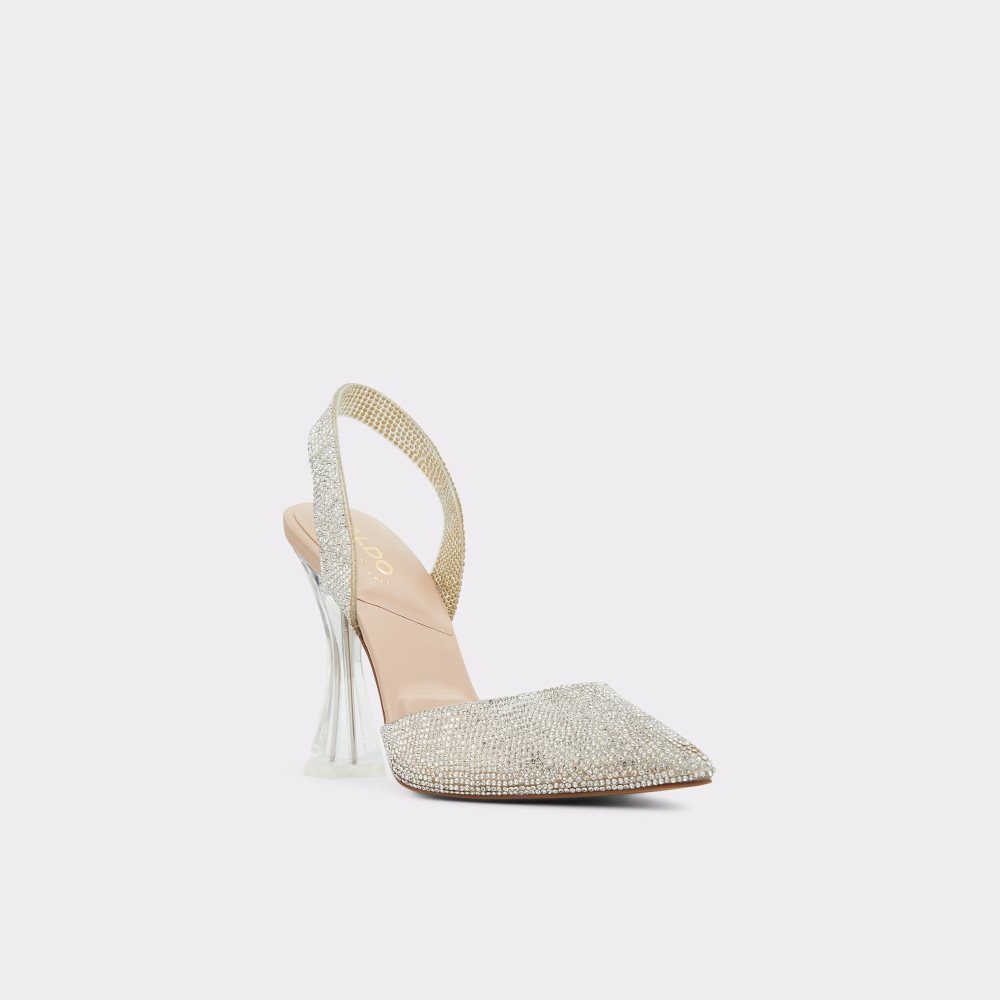 Beige Aldo Solanti Sling back high heel | 764195-WRI