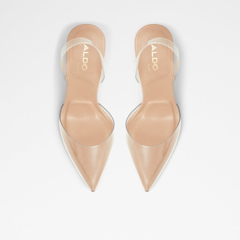 Beige Aldo Solanti Sling back high heel | 962371-FPL