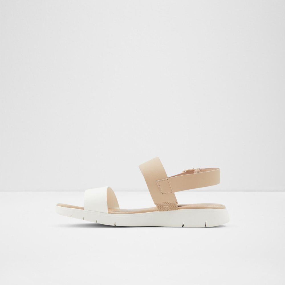 Beige Aldo Woema Flat sandal | 627384-UXD