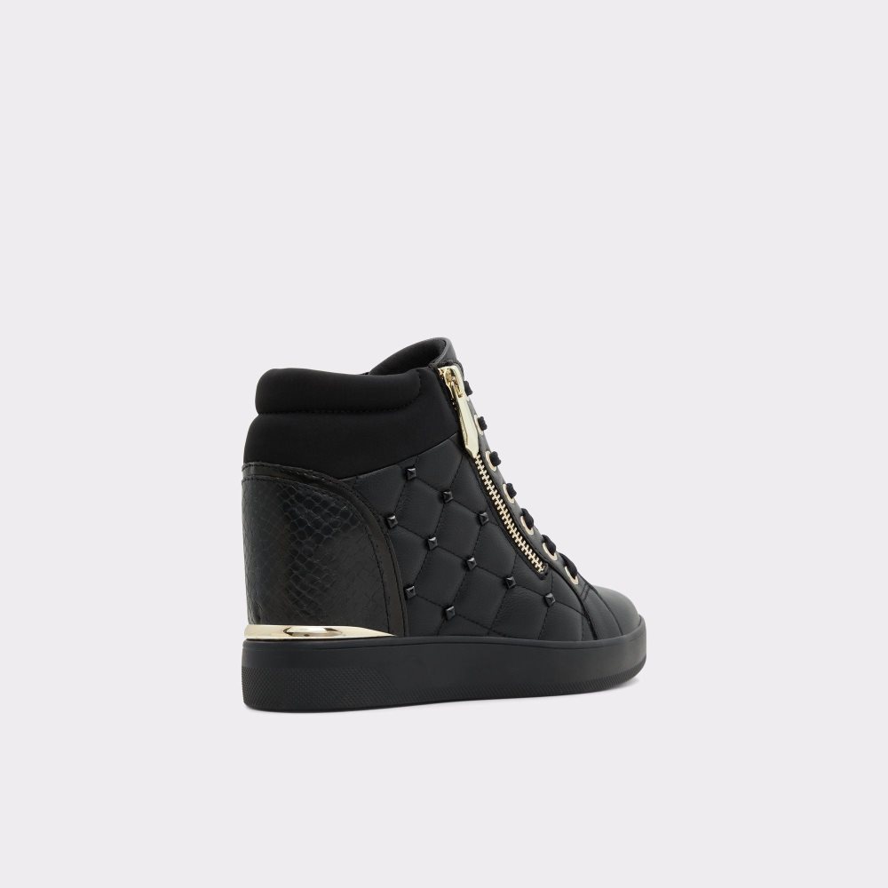 Black Aldo Ailannah High top sneaker - Wedge heel | 278164-MBF