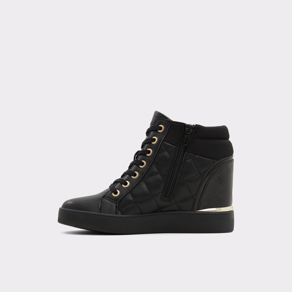 Black Aldo Ailannah High top sneaker - Wedge heel | 278164-MBF