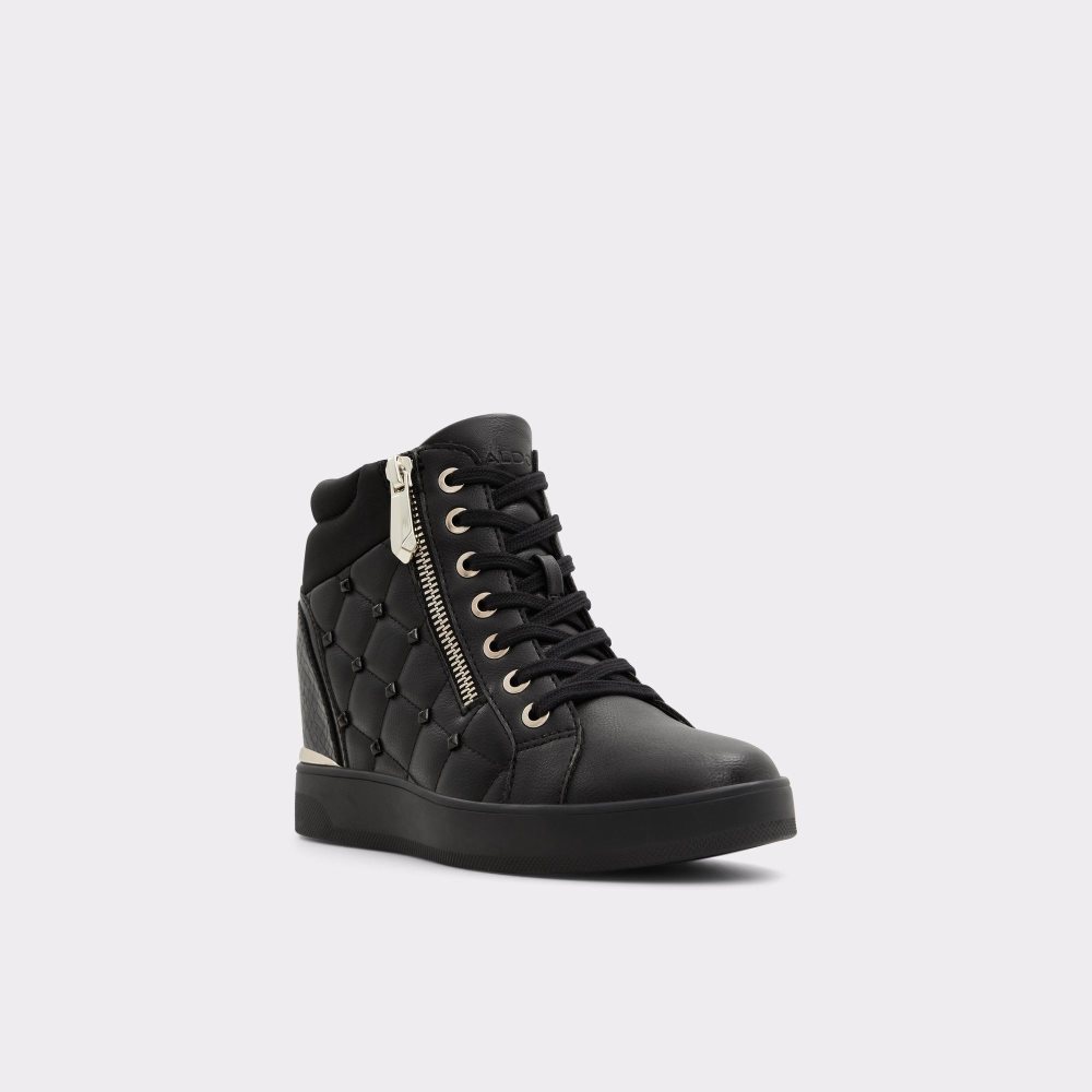 Black Aldo Ailannah High top sneaker - Wedge heel | 278164-MBF