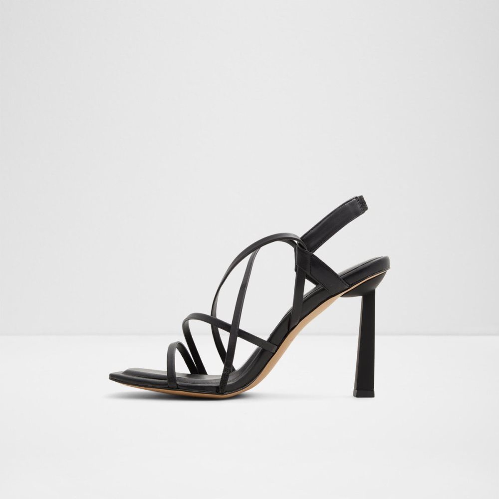 Black Aldo Amilia Strappy heeled sandal | 840763-AIT