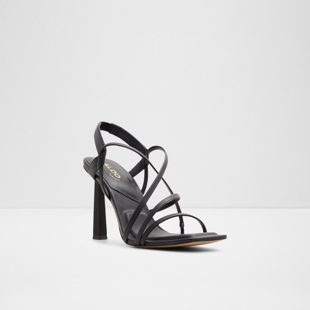 Black Aldo Amilia Strappy heeled sandal | 840763-AIT