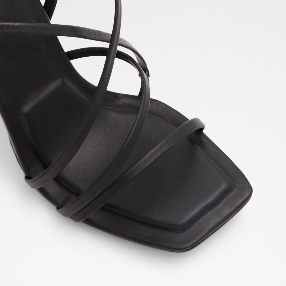 Black Aldo Amilia Strappy heeled sandal | 840763-AIT