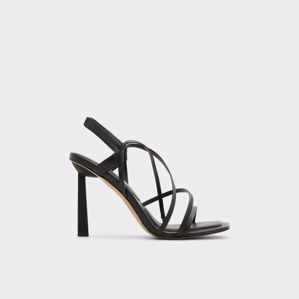 Black Aldo Amilia Strappy heeled sandal | 840763-AIT