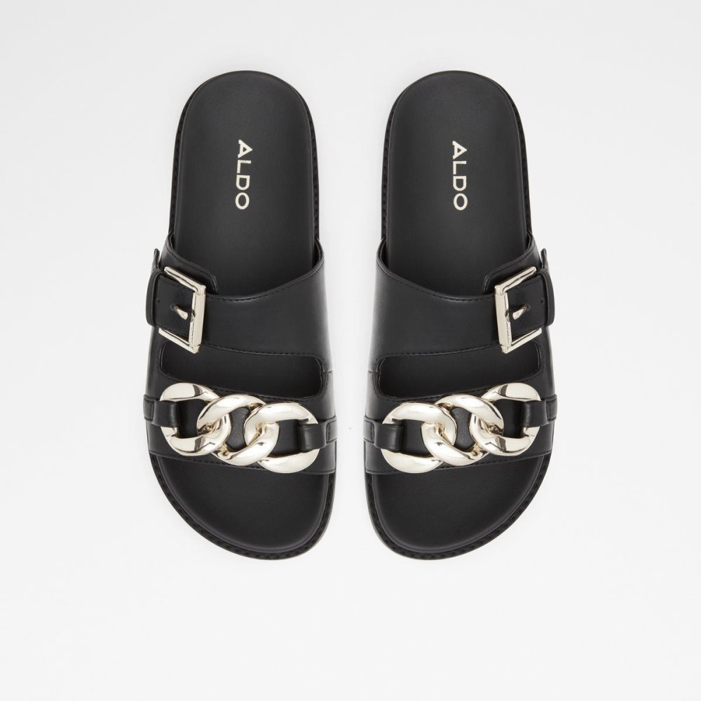 Black Aldo Asae Slide sandal | 043915-XBG