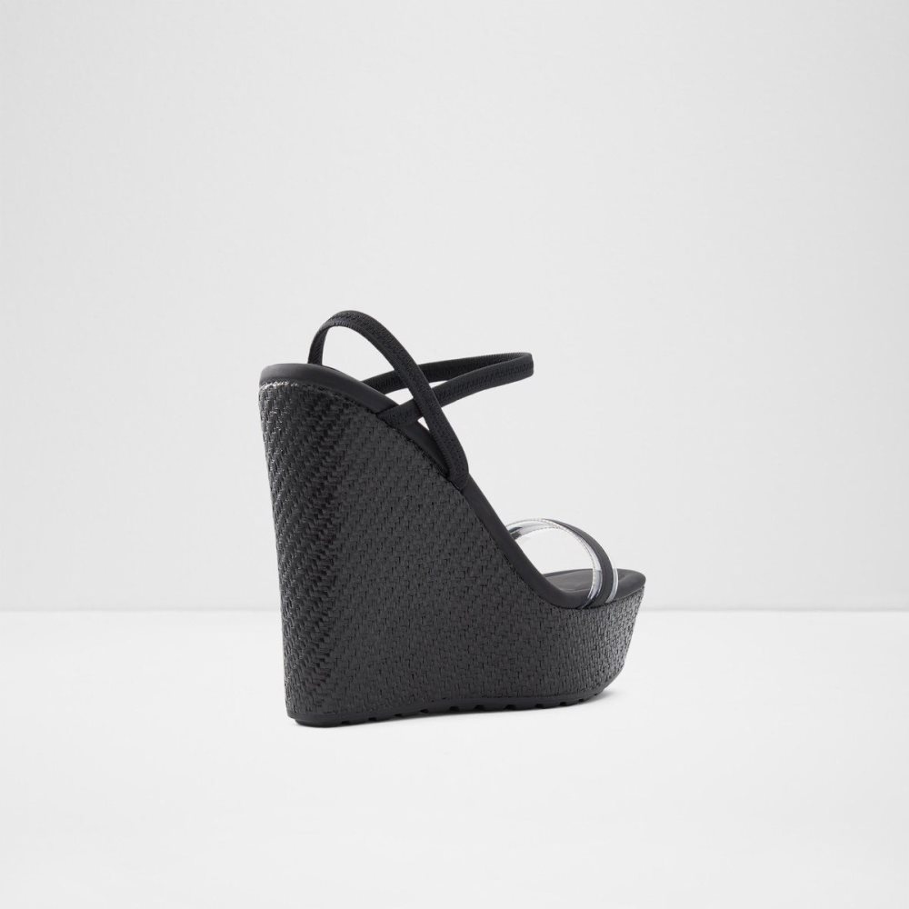 Black Aldo Bodish Wedge sandal - Wedge heel | 196408-ZNW