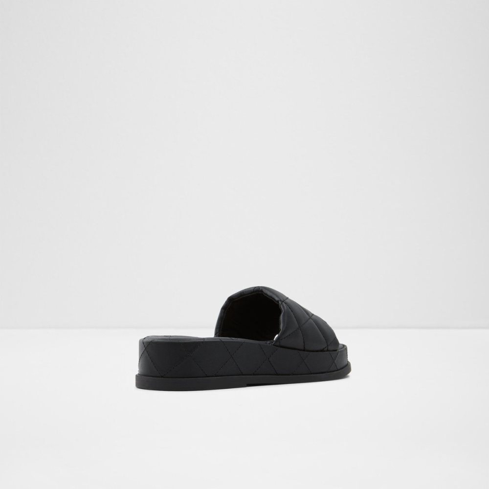 Black Aldo Carreaux Slide sandal - Flatform | 938716-DVS