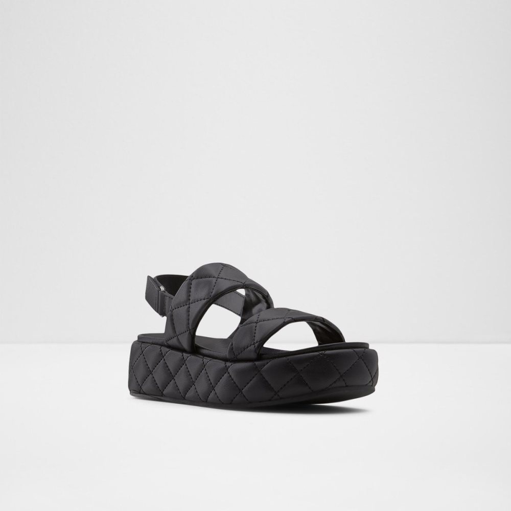 Black Aldo Cossette Wedge sandal - Flatform | 045287-RFG