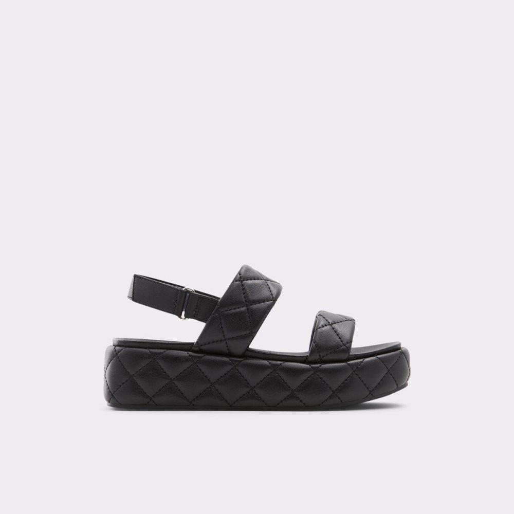 Black Aldo Cossette Wedge sandal - Flatform | 045287-RFG