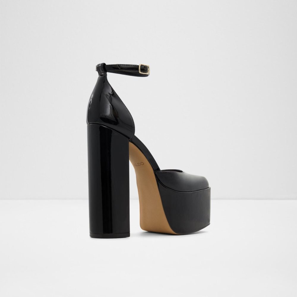 Black Aldo Craybaen Ankle strap heeled shoe - Plateforme | 108432-XGT