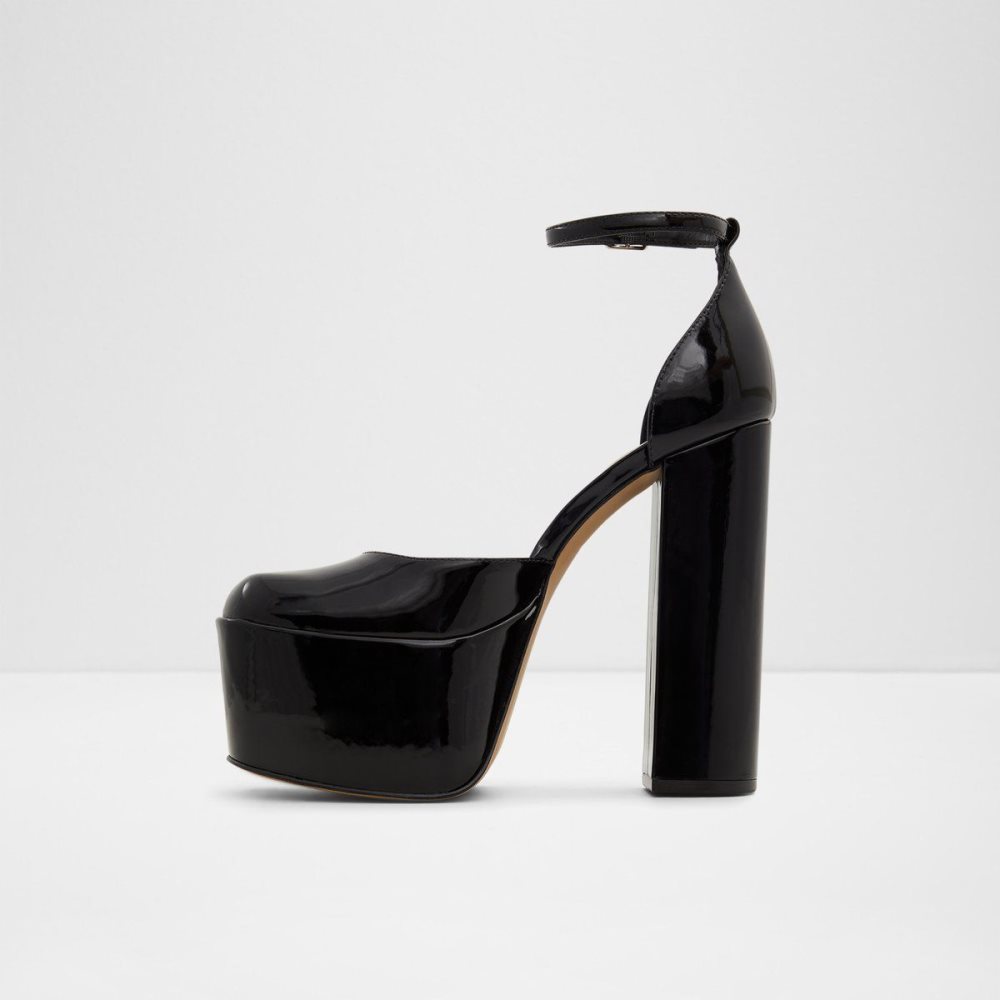 Black Aldo Craybaen Ankle strap heeled shoe - Plateforme | 108432-XGT