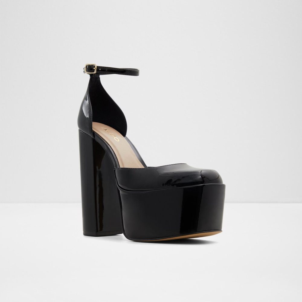 Black Aldo Craybaen Ankle strap heeled shoe - Plateforme | 108432-XGT