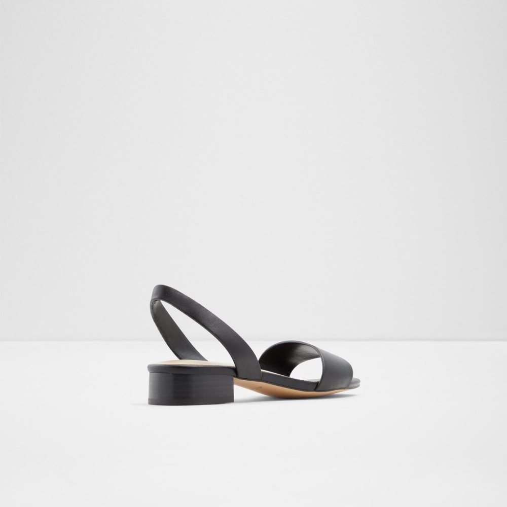 Black Aldo Doredda Sling back flat sandal - Block heel | 941350-KOF