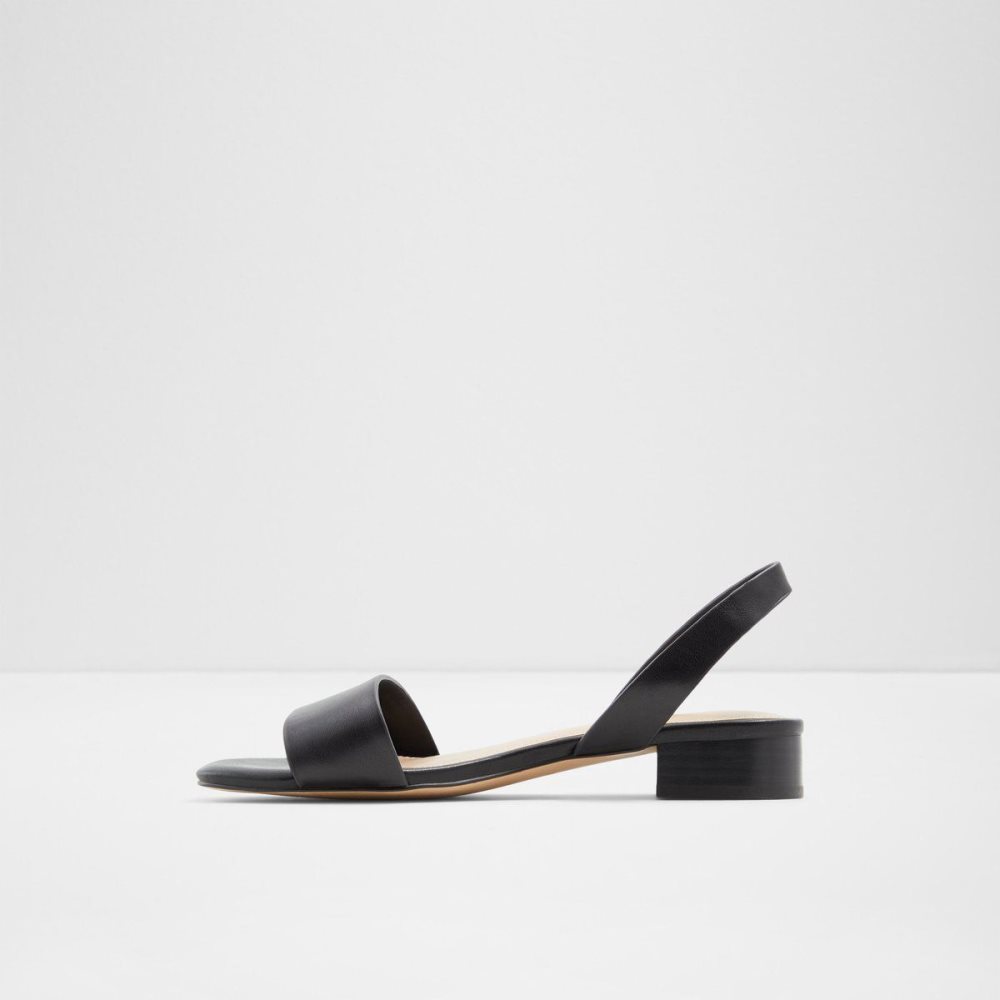 Black Aldo Doredda Sling back flat sandal - Block heel | 941350-KOF