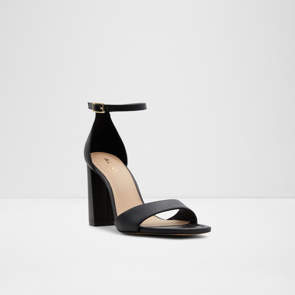 Black Aldo Enaegyn Ankle strap heeled sandal - Cup sole | 597468-BZF