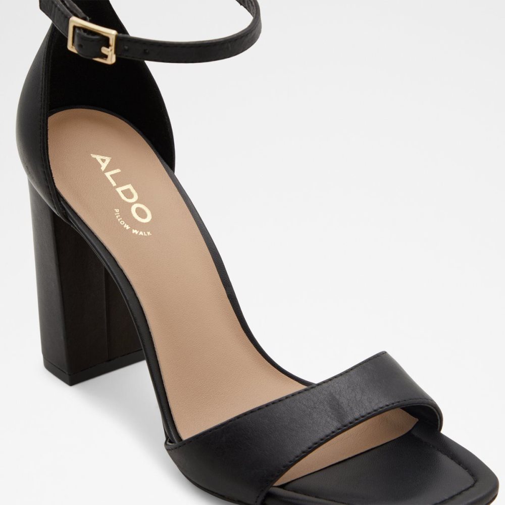 Black Aldo Enaegyn Ankle strap heeled sandal - Cup sole | 597468-BZF