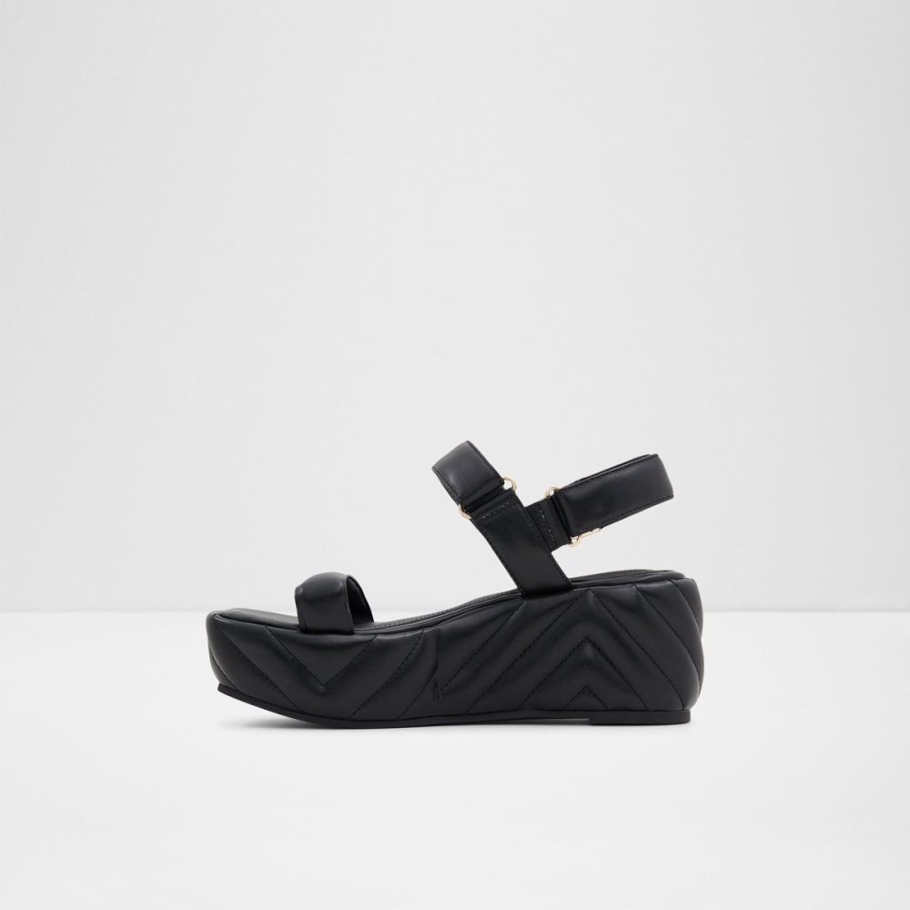 Black Aldo Eroellan Wedge sandal - Platform | 519048-GLB