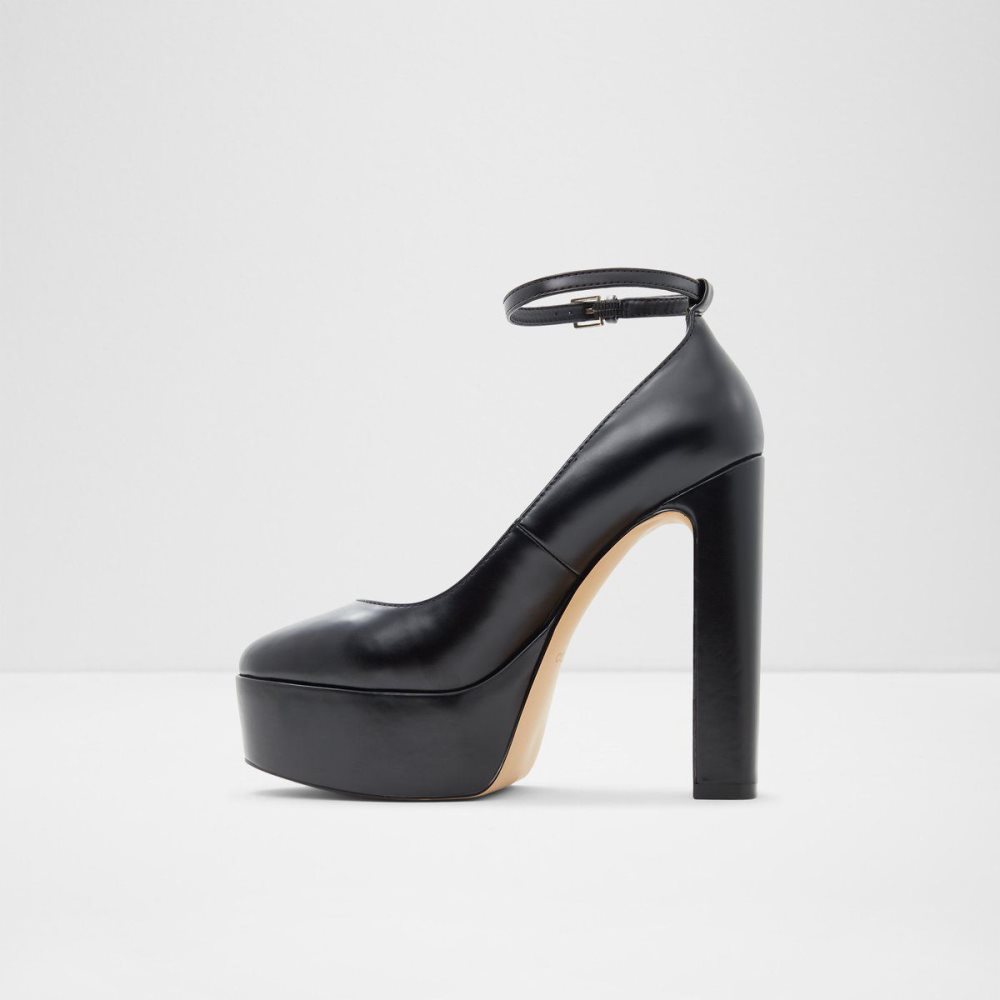 Black Aldo Fonda Ankle strap heeled shoe - Plateforme | 234059-LBM