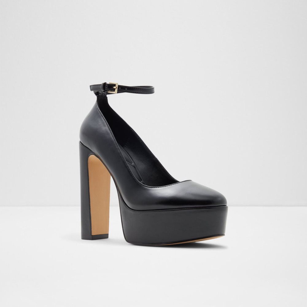 Black Aldo Fonda Ankle strap heeled shoe - Plateforme | 234059-LBM