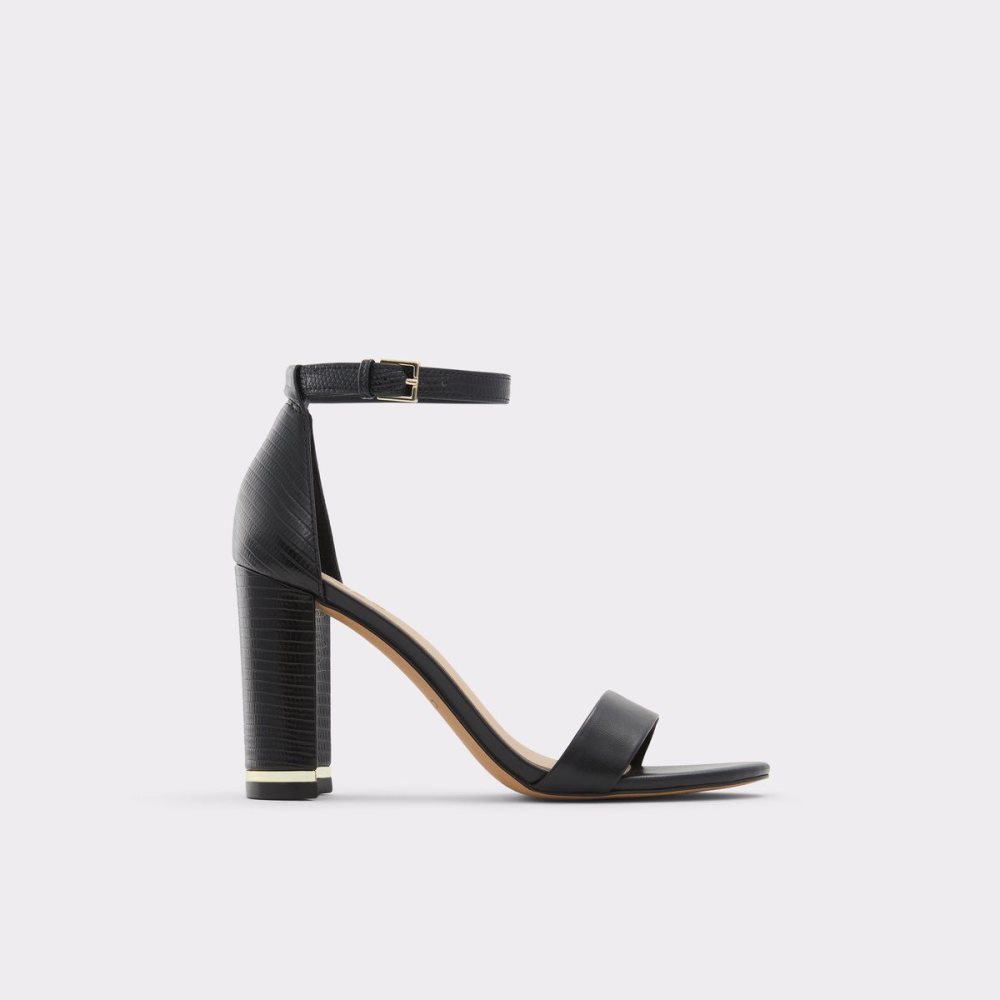 Black Aldo Frilajan High heel sandal - Block heel | 051847-BRH