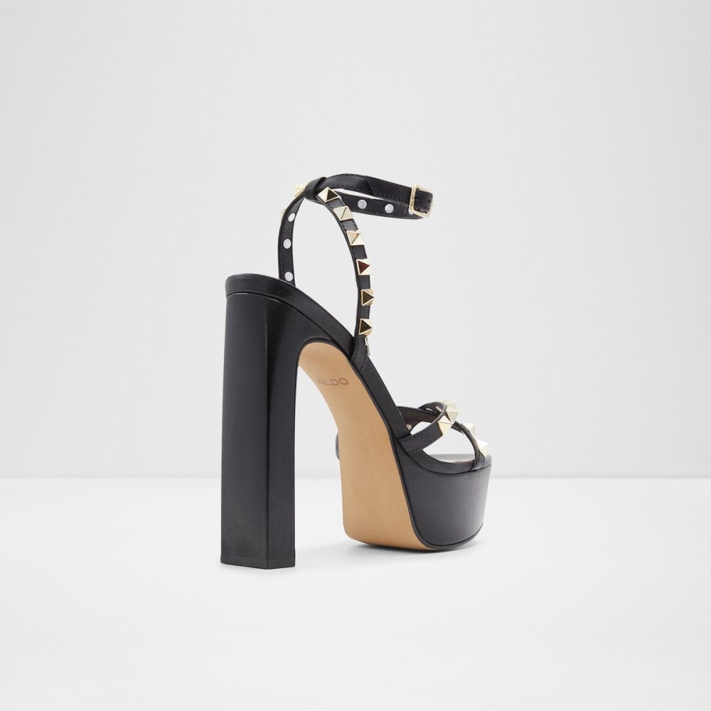 Black Aldo Geegully Ankle strap heeled sandal - Plateforme | 751498-PDB