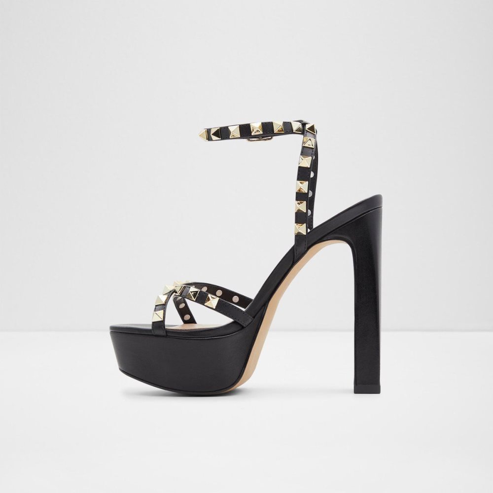 Black Aldo Geegully Ankle strap heeled sandal - Plateforme | 751498-PDB