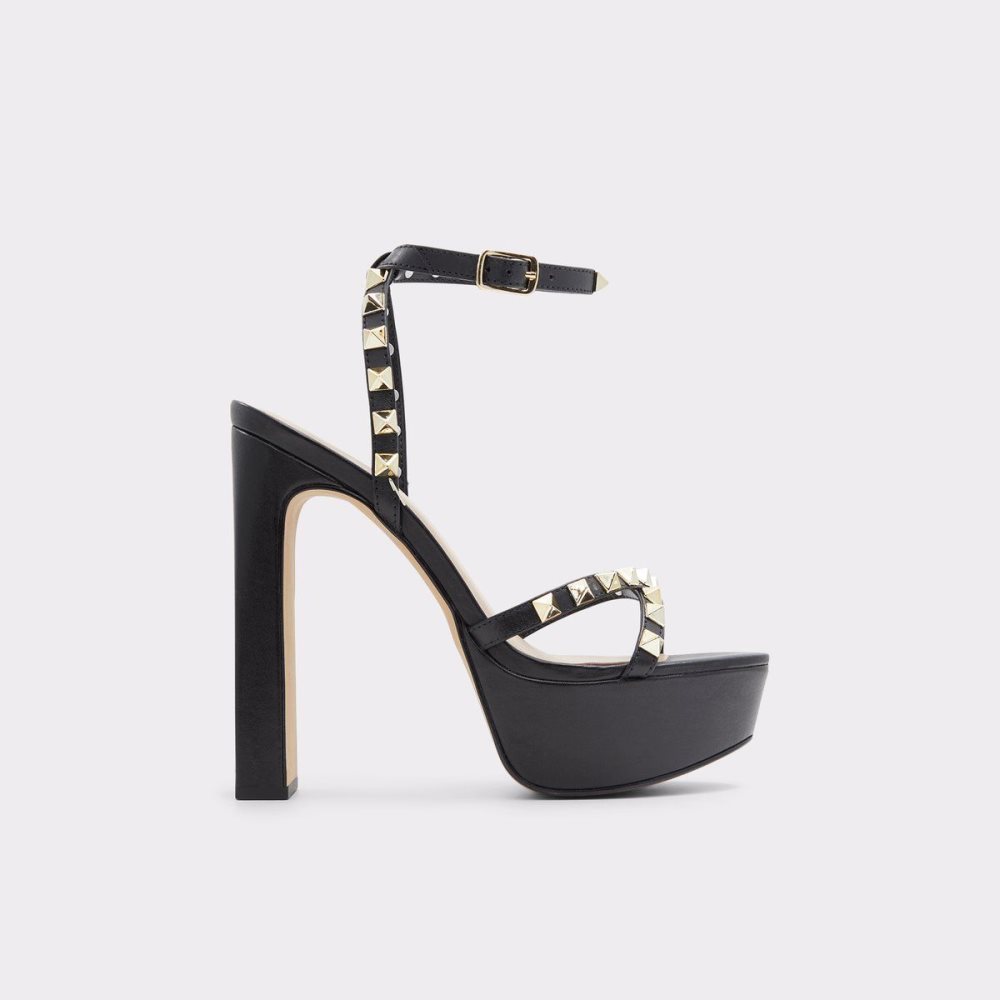 Black Aldo Geegully Ankle strap heeled sandal - Plateforme | 751498-PDB