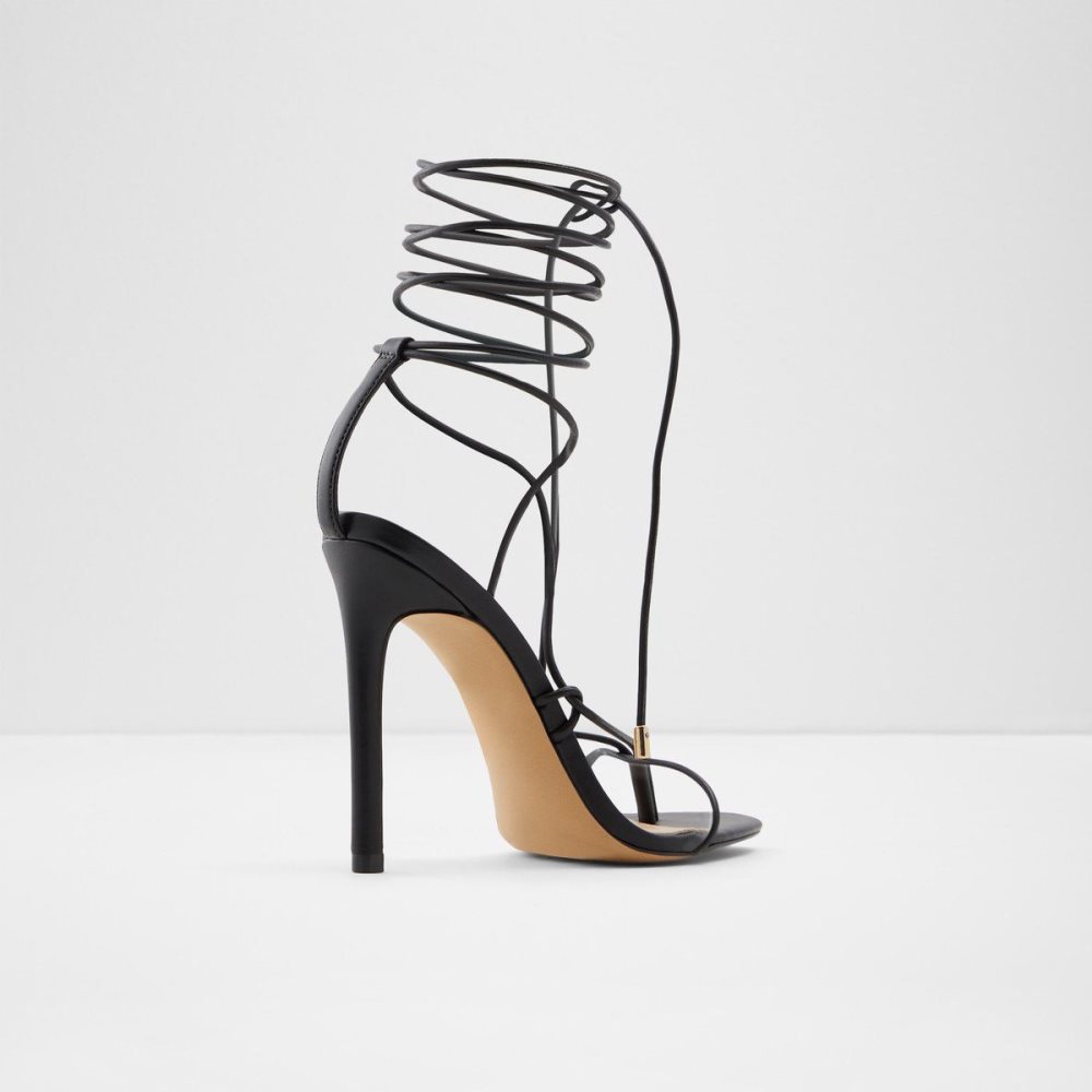 Black Aldo Glaosa Strappy heeled sandal - Stiletto heel | 849362-FYT