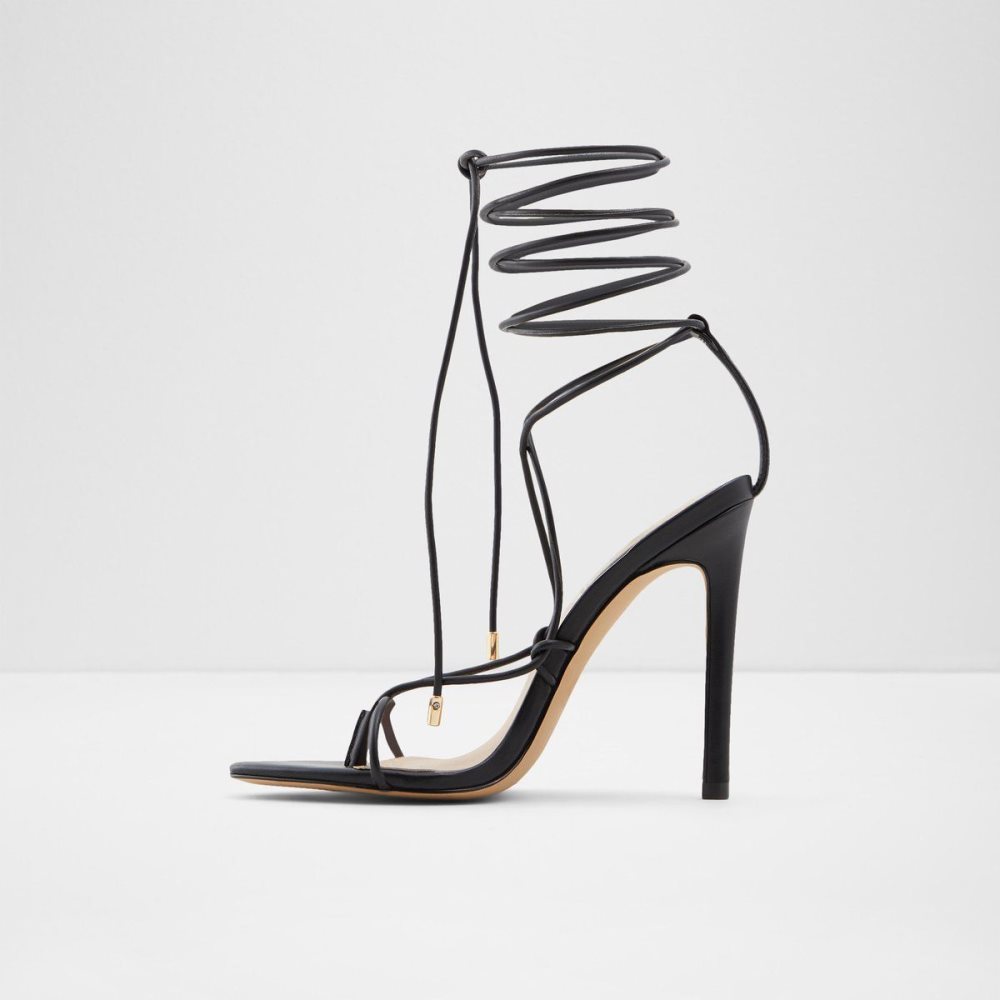 Black Aldo Glaosa Strappy heeled sandal - Stiletto heel | 849362-FYT