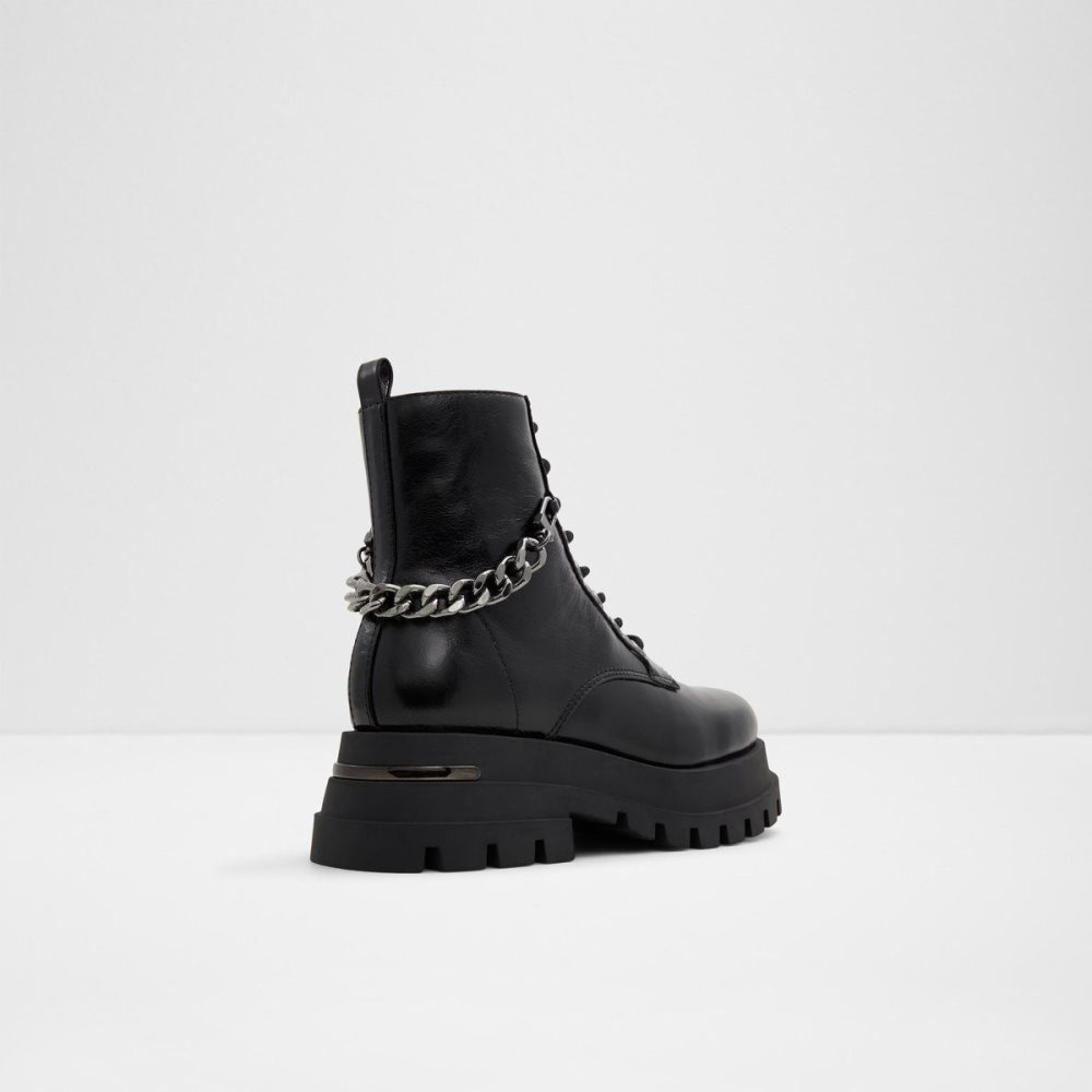 Black Aldo Grandeur Combat boots - Lug sole | 641895-QXJ