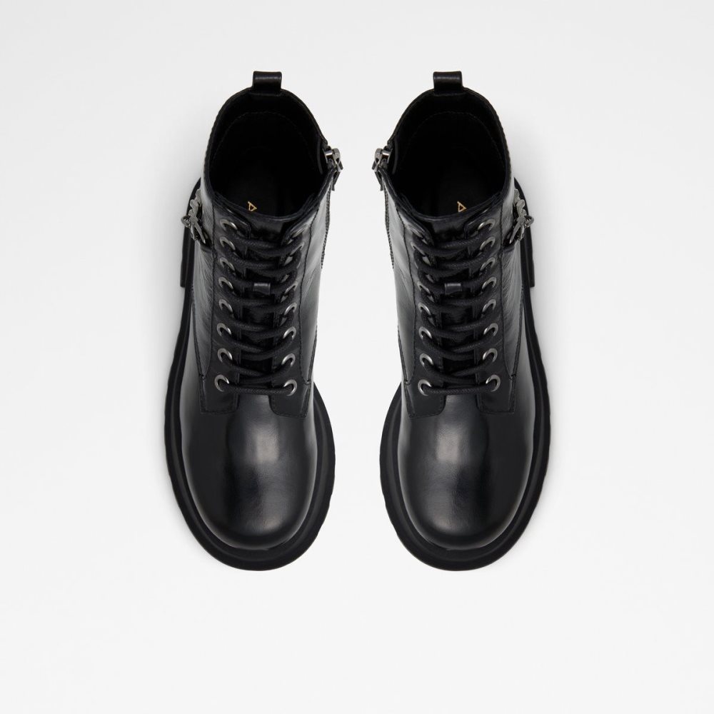 Black Aldo Grandeur Combat boots - Lug sole | 641895-QXJ