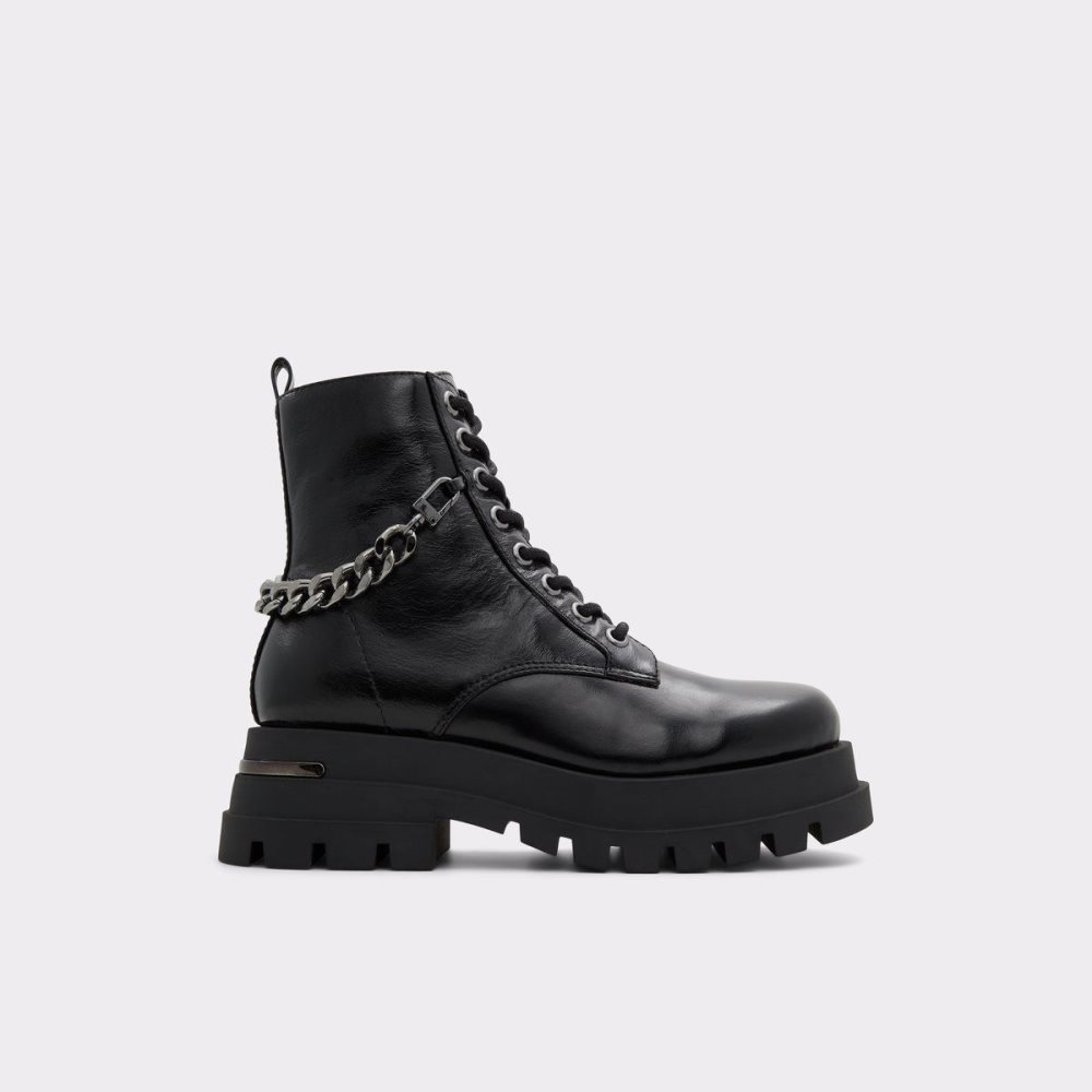 Black Aldo Grandeur Combat boots - Lug sole | 641895-QXJ