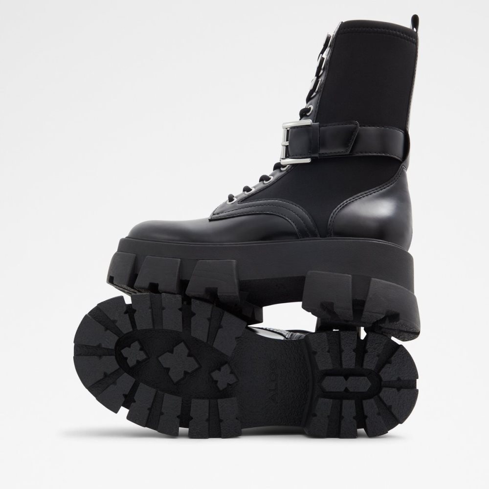 Black Aldo Grandleap Combat boots - Lug sole | 425193-NXW