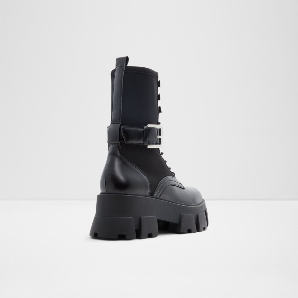 Black Aldo Grandleap Combat boots - Lug sole | 425193-NXW