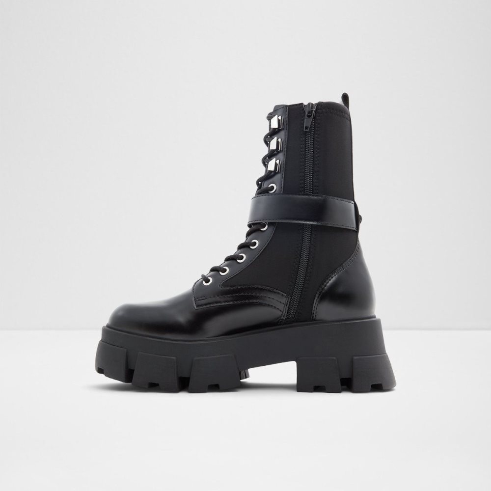 Black Aldo Grandleap Combat boots - Lug sole | 425193-NXW