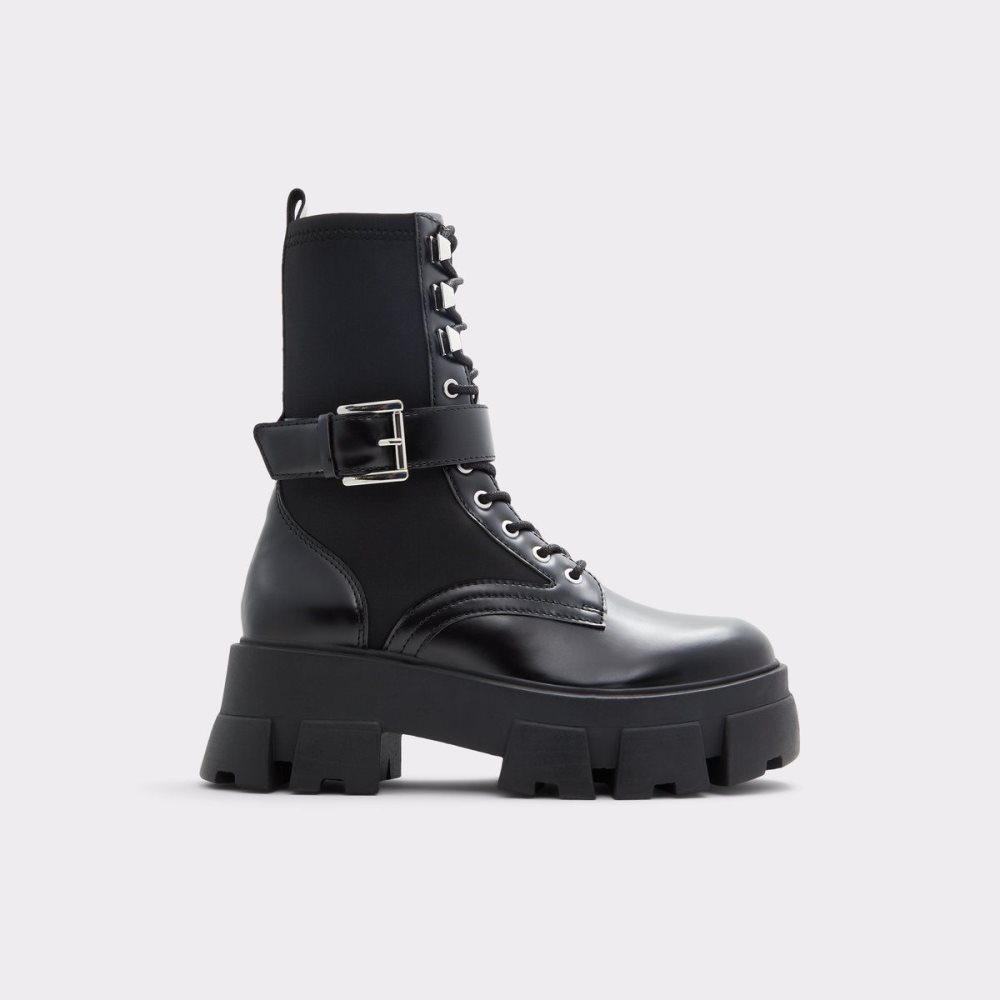 Black Aldo Grandleap Combat boots - Lug sole | 425193-NXW