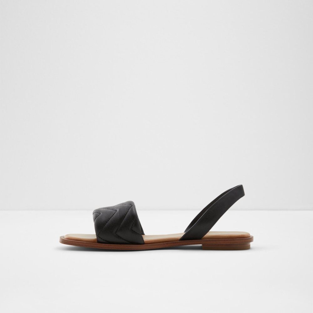 Black Aldo Grirawiaflex Flat sandal | 607512-QVD