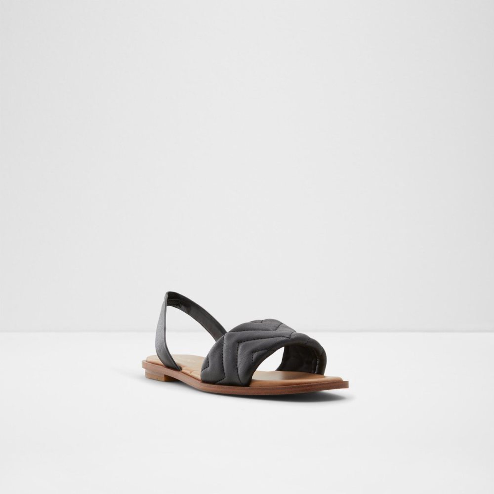 Black Aldo Grirawiaflex Flat sandal | 607512-QVD