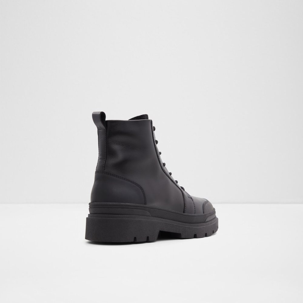 Black Aldo Hairath Lace-up boot | 562034-QLY