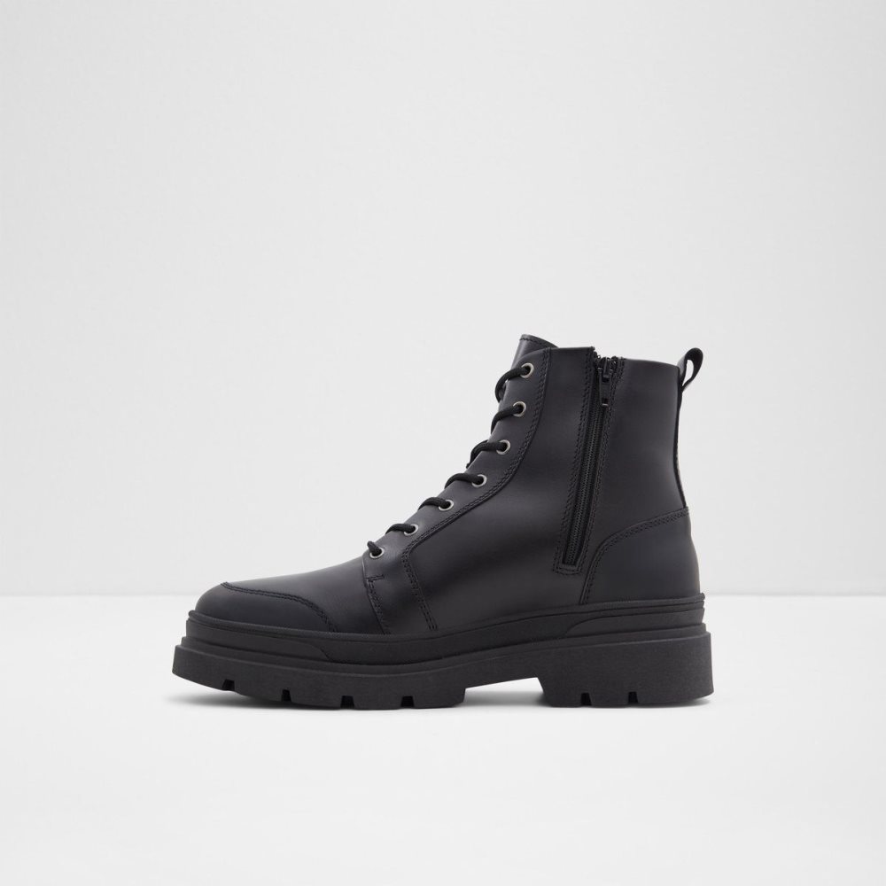 Black Aldo Hairath Lace-up boot | 562034-QLY