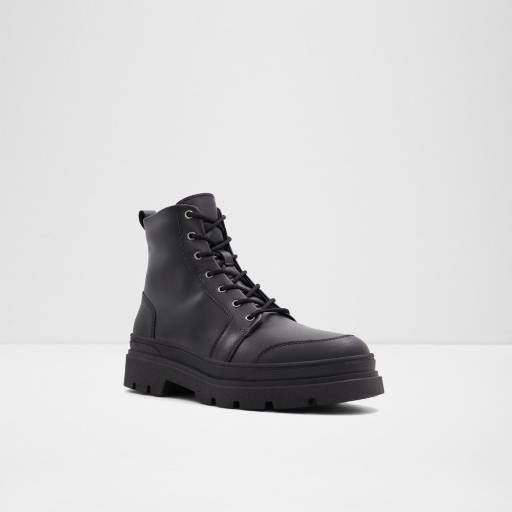 Black Aldo Hairath Lace-up boot | 562034-QLY