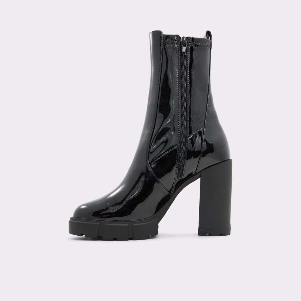 Black Aldo Ilanna Ankle boot - Lug sole | 807452-MOP