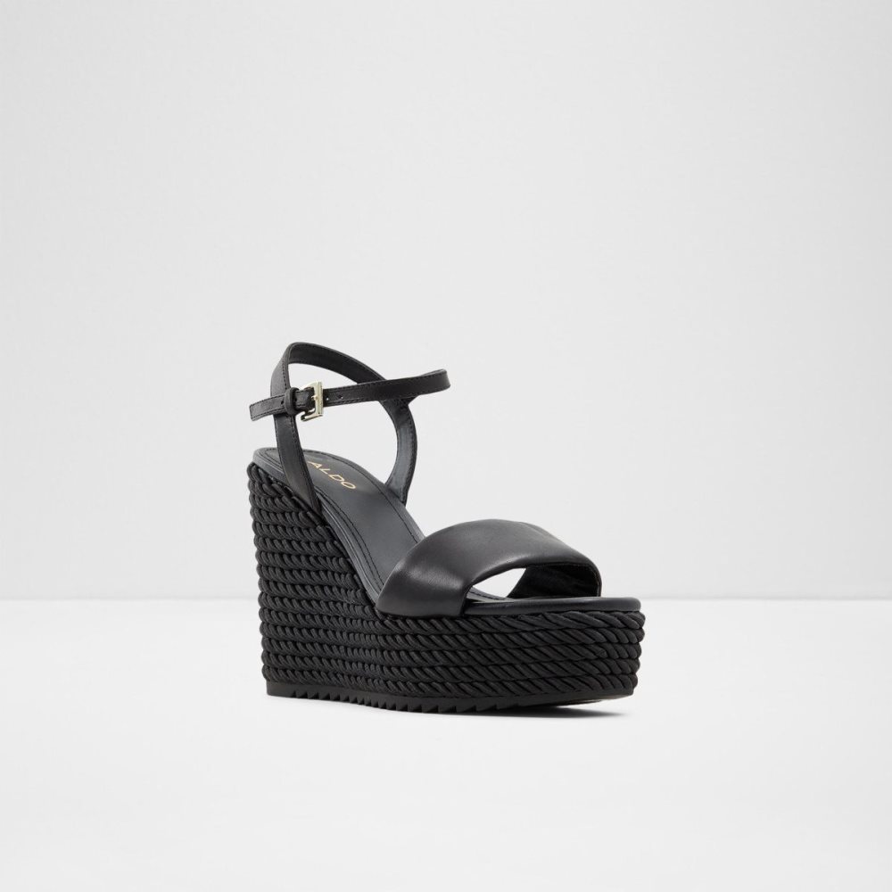 Black Aldo Jeigh Wedge sandal - Wedge heel | 134085-MIF