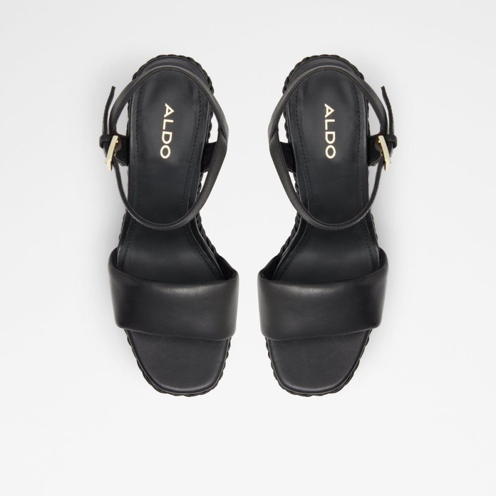 Black Aldo Jeigh Wedge sandal - Wedge heel | 134085-MIF