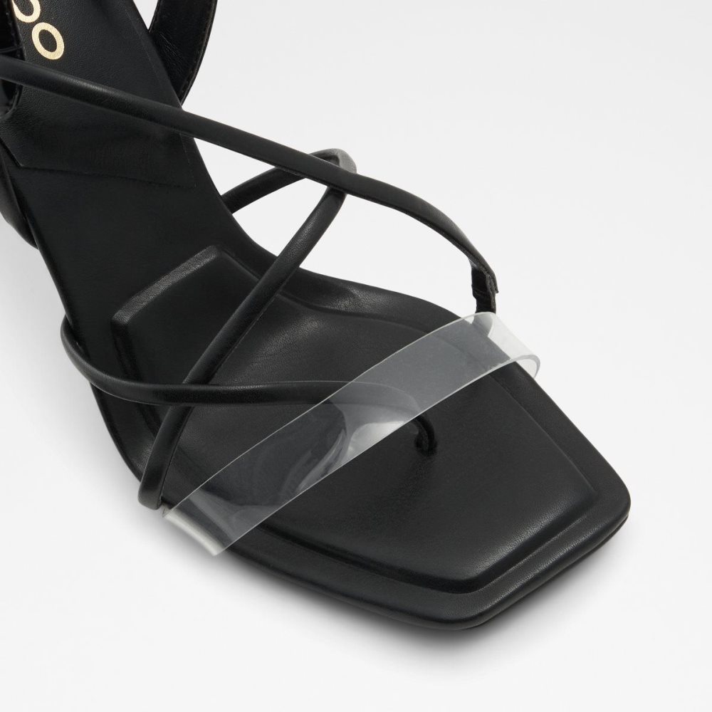 Black Aldo Juliet Thong sandal | 542068-MJT