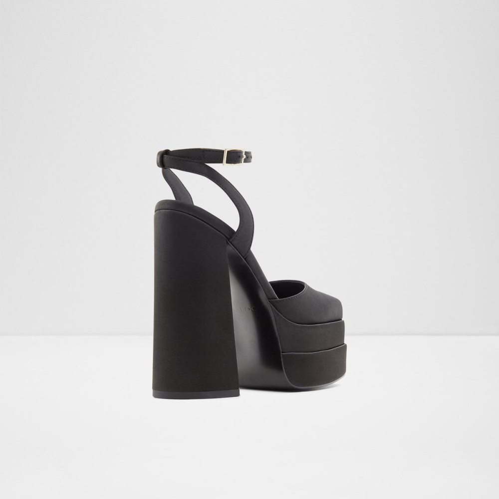 Black Aldo Kersaudy Ankle strap heeled shoe - Plateforme | 082135-DKT