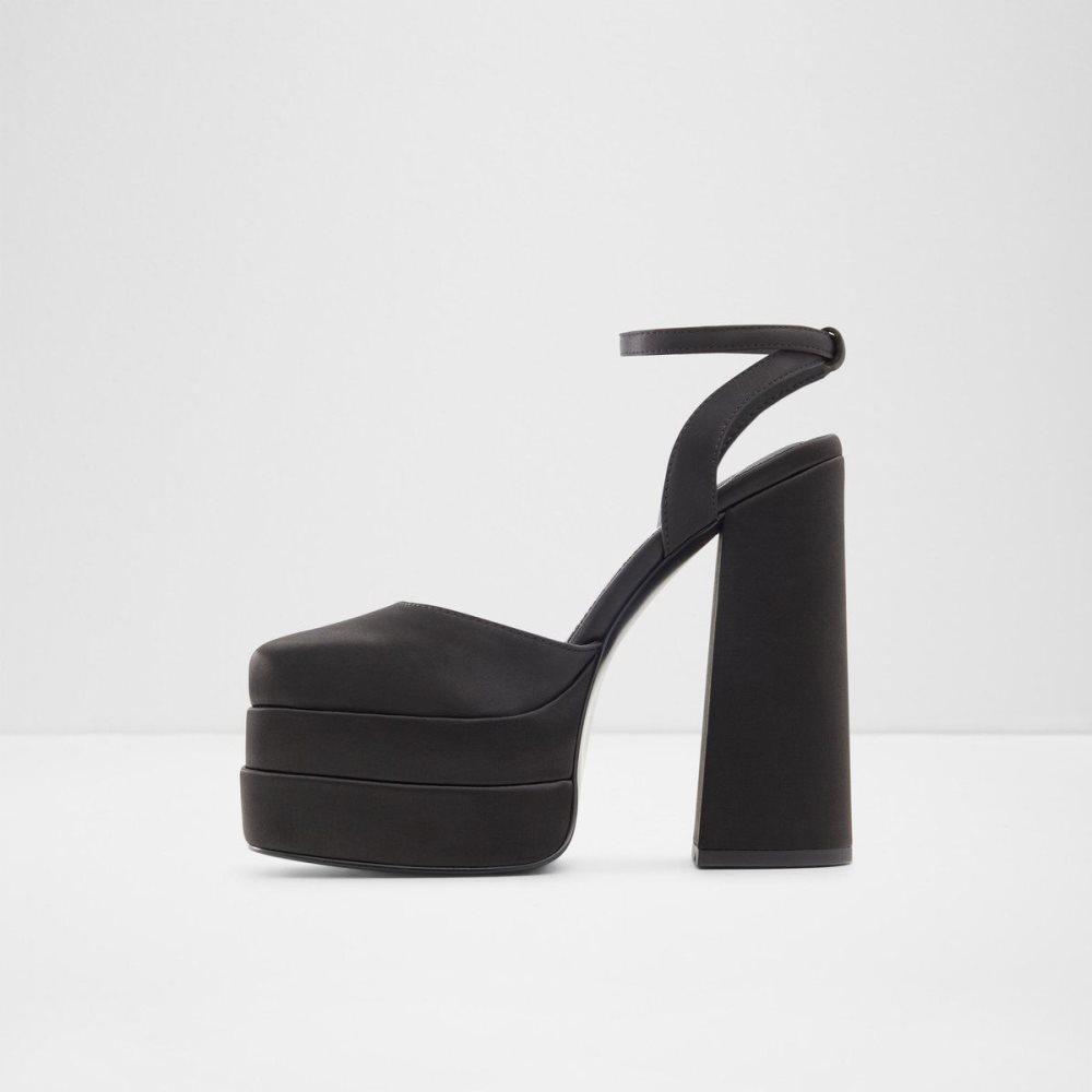 Black Aldo Kersaudy Ankle strap heeled shoe - Plateforme | 082135-DKT