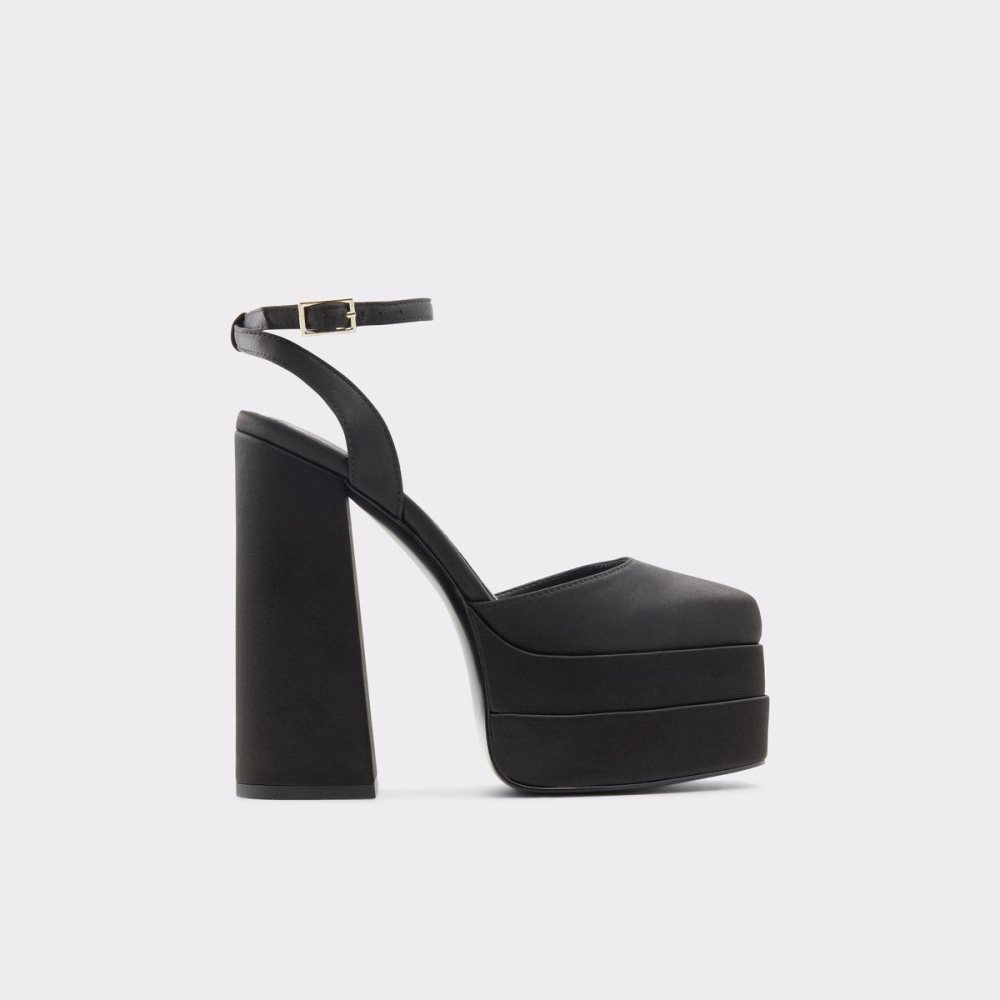 Black Aldo Kersaudy Ankle strap heeled shoe - Plateforme | 082135-DKT